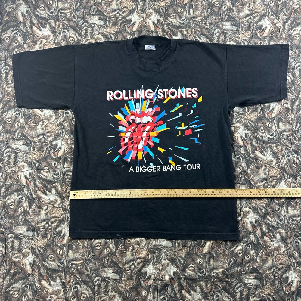 2006 Rolling Stones a bigger bang tour Black  T-Shirt